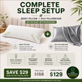 Sleep & Recovery Bundle (Bamboo Body Pillow + Silk Case)