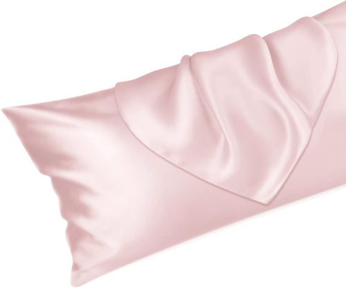 Silk Pillowcase for Bamboo Body Pillow – Cooling & Hair/ Skin Friendly