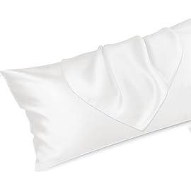 Silk Pillowcase for Bamboo Body Pillow – Cooling & Hair/ Skin Friendly
