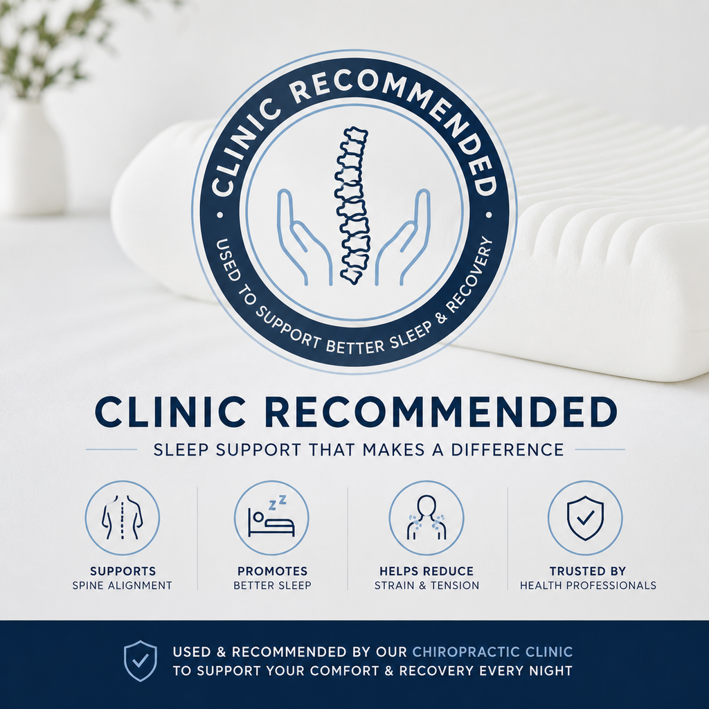 Clinic Recommended Neck Pillow (Medium Support) – Sleep & Pain Relief